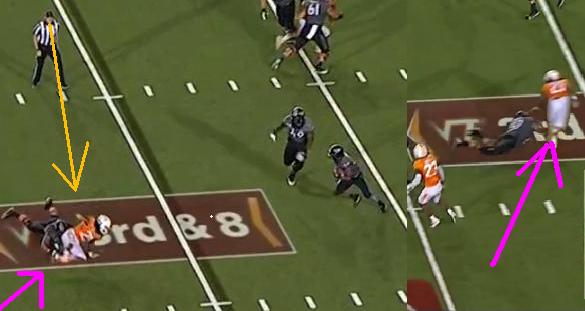 This really was 2 PF's on 1 play. : (